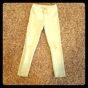 Zara light blue tealish pants